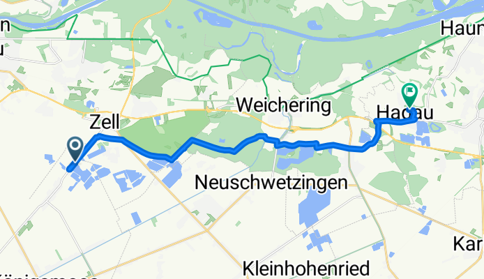 Zeller Straße, Königsmoos nach Georg-Kneißl-Straße, Ingolstadt