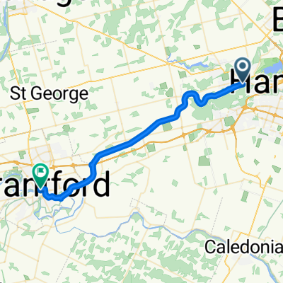 Little John Rd, Hamilton to Dalhousie St, Brantford