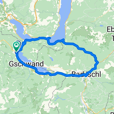 Mondsee Straße nach Schwarzenbrunnerstraße