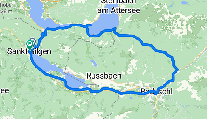 Mondsee Straße nach Schwarzenbrunnerstraße