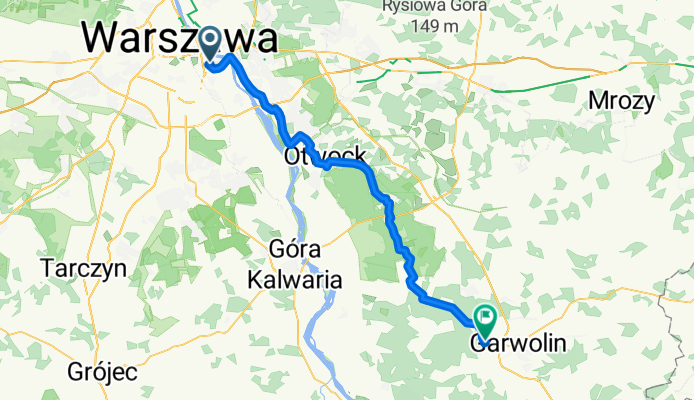 Bluszczańska, Warszawa do Dworcowa, Wola Rębkowska