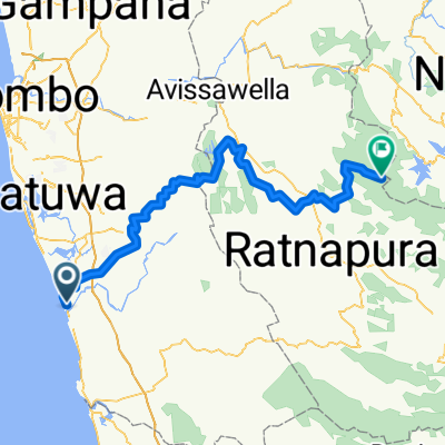 Galle Road, Kalutara to Central Province