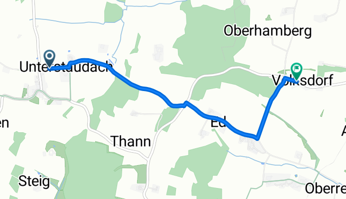 Staudach nach Volksdorf
