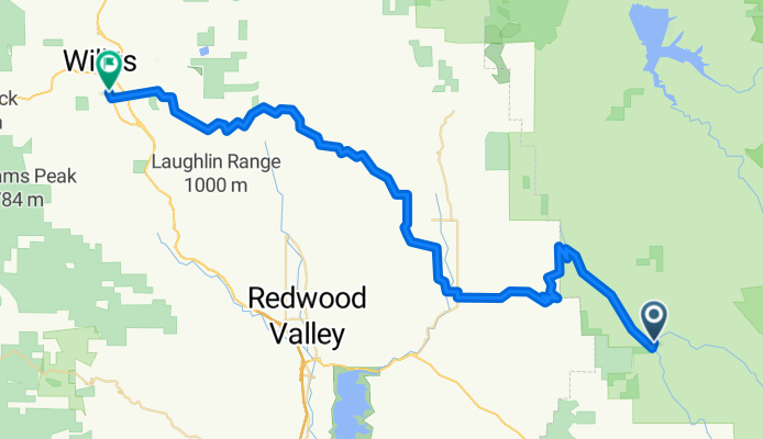 Middle Creek to Willits