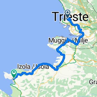 Via Pozzo del Mare, Triest nach Senčna pot, Portorož