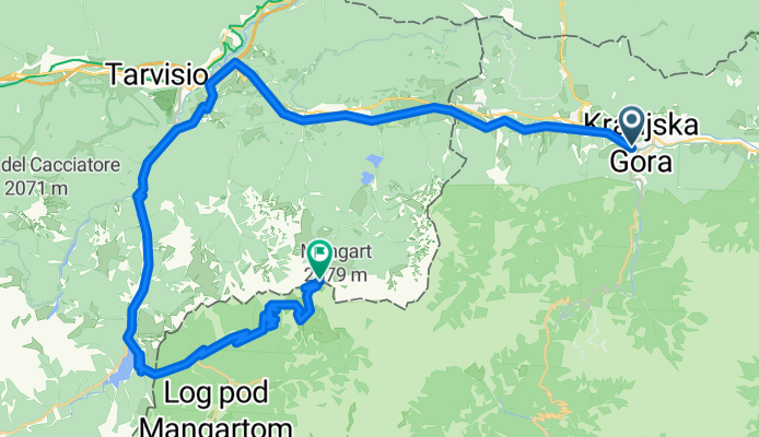 Route to Kranjska Gora