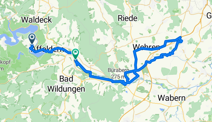 Hemfurth bis Gudensberg und zurück