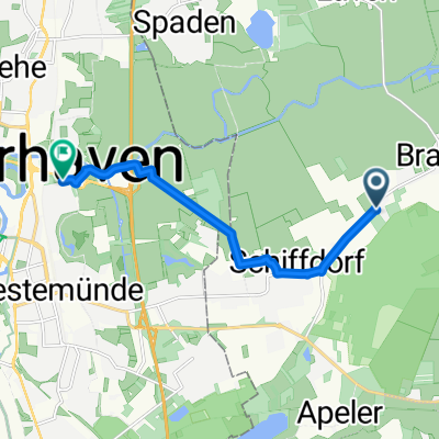 Am Tannenkamp nach Auf der Kogge