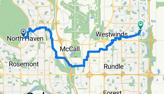 Route in Calgary