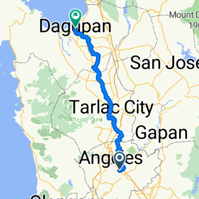 Route to AB Fernandez East Avenue