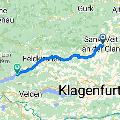 Leopold-Polanz-Straße, Sankt Veit an der Glan nach Ossiach, Ossiach