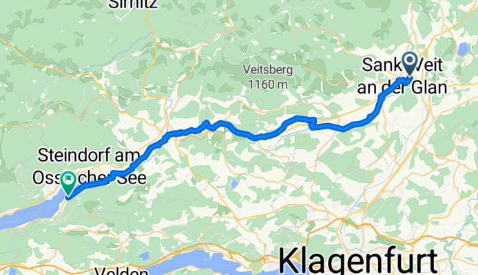 Leopold-Polanz-Straße, Sankt Veit an der Glan nach Ossiach, Ossiach