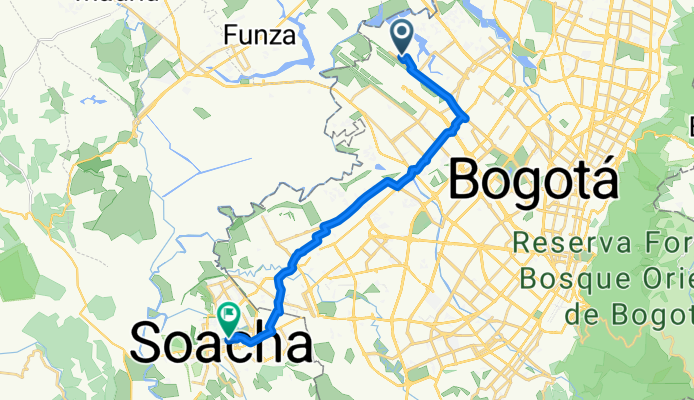 De Carrera # 63B-26 a Calle 15Bis 13-01