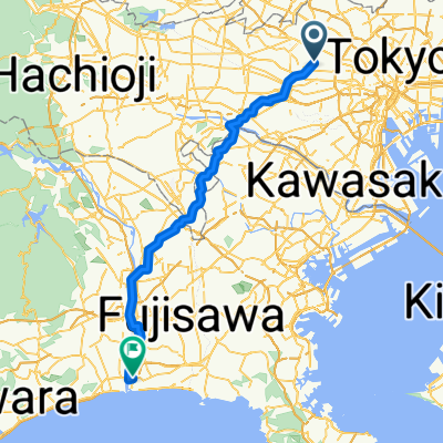 Route Day #2 A  Nerima to Kanagawa Odawara