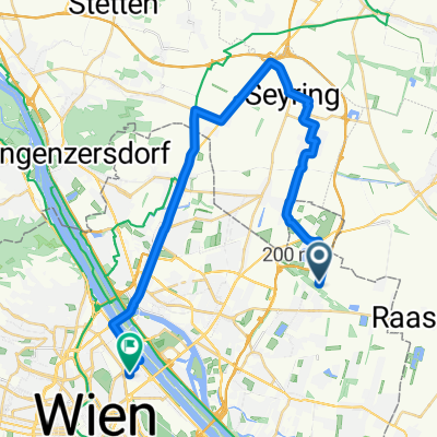 Donaustadt, Wien nach Bruno-Marek-Allee, Wien
