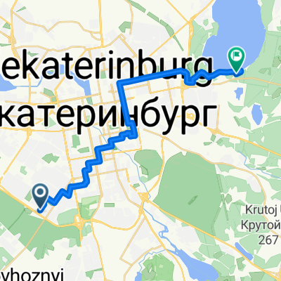 От улица Начдива Онуфриева до улица поселок Пески
