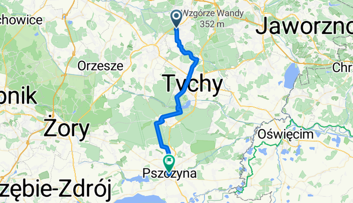 A Grottgera, Katowice do Brama Wybrańców, Pszczyna