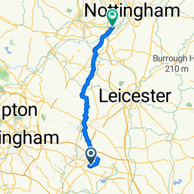 Day 13  Coventry to Long Eton, Nottingham