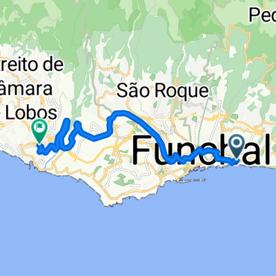 De Avenida Santiago Menor a Estrada João Gonçalves Zarco