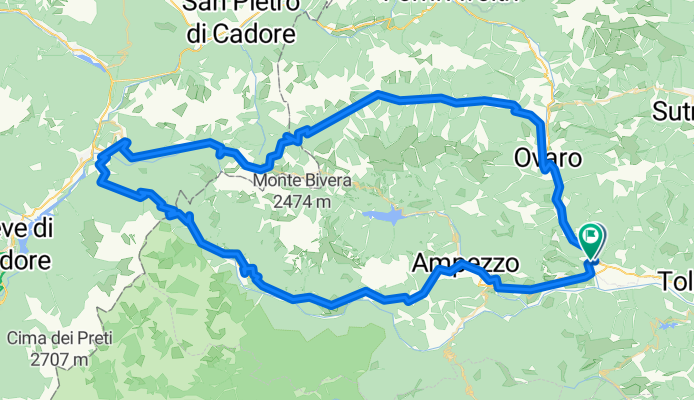 Route in Villa Santina