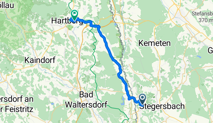 Grazer Straße, Burgauberg-Neudauberg nach St Johanner Straße, Hartberg