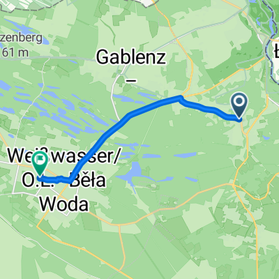 Geschwister-Scholl-Straße, Krauschwitz nach Hermannstraße, Weißwasser/Oberlausitz