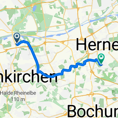Bleckstraße, Gelsenkirchen nach Flottmannstraße, Herne