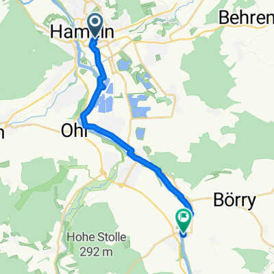 Bennigsenstraße, Hameln nach Weser Radweg, Emmerthal