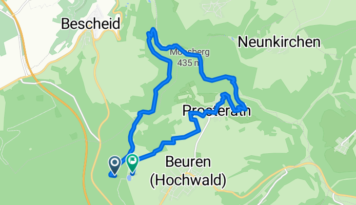 Straße Ohne Straßennamen naar Straße Ohne Straßennamen