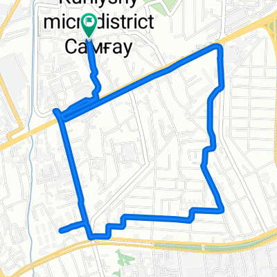 От улица Темирказык до улица Темирказык