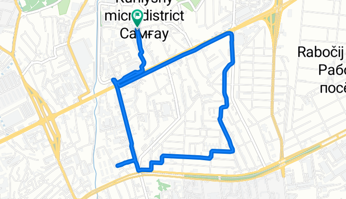 От улица Темирказык до улица Темирказык