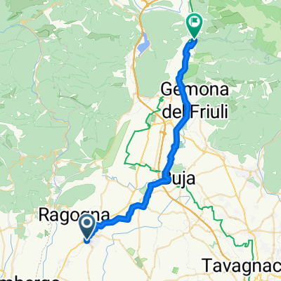 Via Europa, San Daniele del Friuli nach Piazza Municipio, Venzone