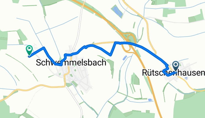 Klingenweg nach Zum Weidenhof