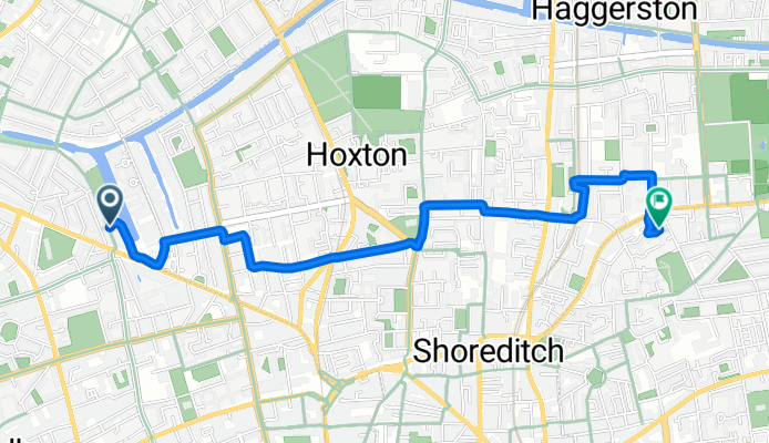 Graham Street, London to Ravenscroft Street, London