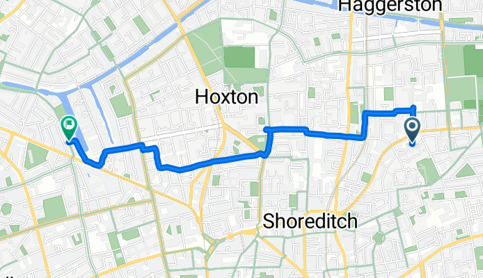 Hassard Street, London to Graham Street, London