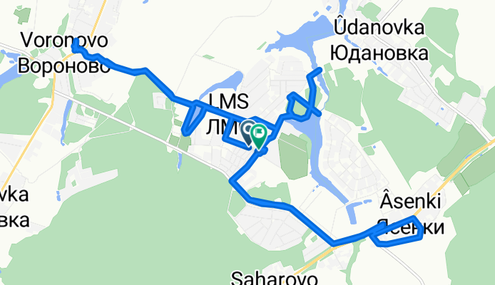 Окружная улица, ЛМС до Микрорайон Солнечный Городок, ЛМС
