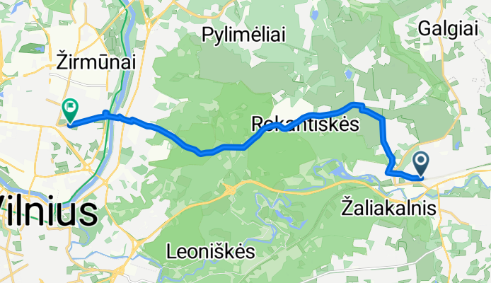 Ievų g., Vilnius to Piromonto g., Vilnius