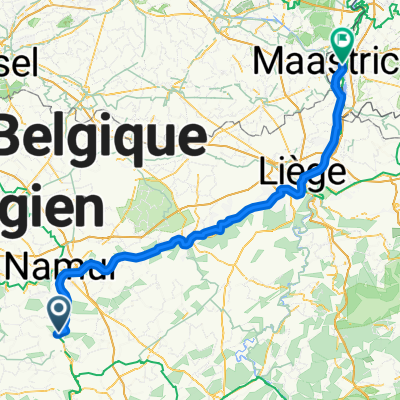 Rue des Villas, Yvoir nach Grote Staat, Maastricht