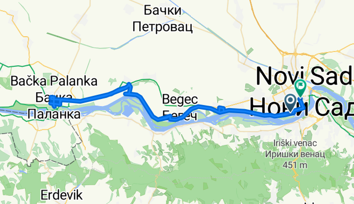 Sime Matavulja, Novi Sad to Laze Kostica, Novi Sad