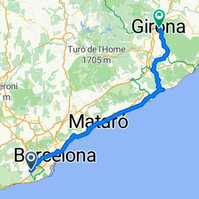 Carretera de Barcelona, Viladecans to Plaça del VI, Girona