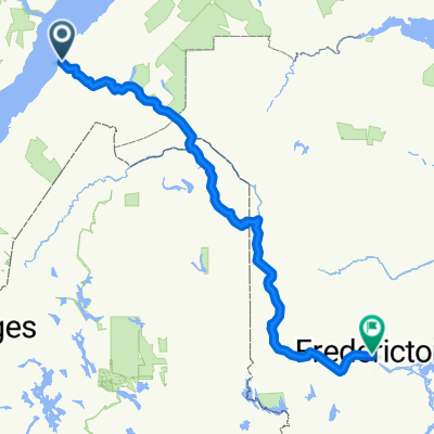 Route to Fredericton