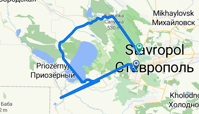 От улица Пирогова 5А к2 до улица Васильева