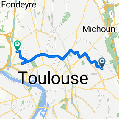 Rue de Tarbes, Toulouse à Boulevard de Suisse, Toulouse