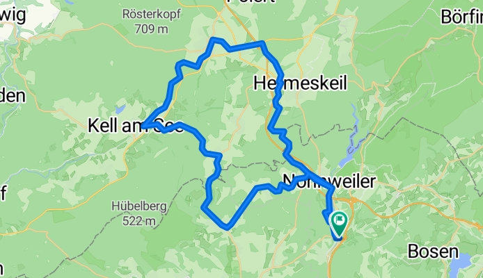 Gomms-Mühle Reinsfeld Fahrrad