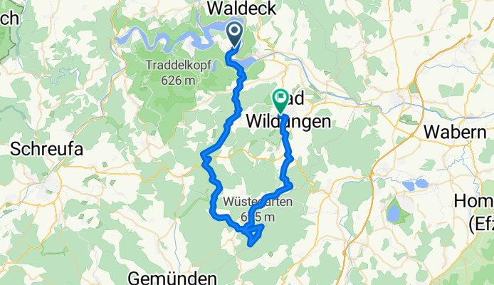 Hemfurth - Wüstegarten - Bad Wildungen
