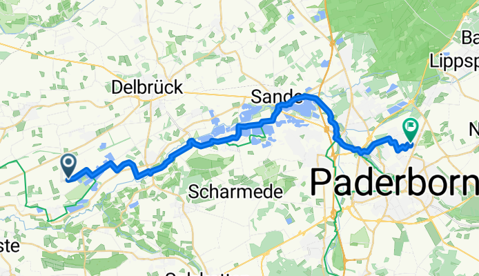 Boker-Heide-Weg, Delbrück nach Österreicher Weg, Paderborn