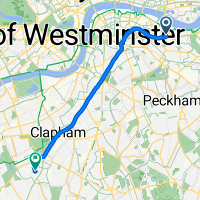 Abbey Street, London to Balham Grove, London