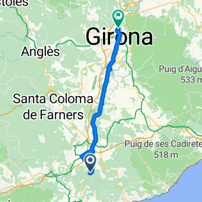 N-II, Maçanet de la Selva to Carrer de Francesc Ferrer i Gironès, Girona