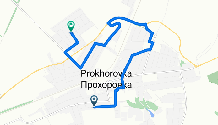 От улица лет Октября до Белгородская улица