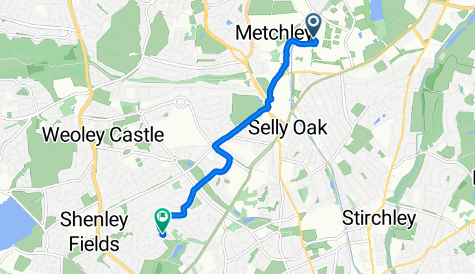 Westgate, Birmingham to St Denis Road, Birmingham